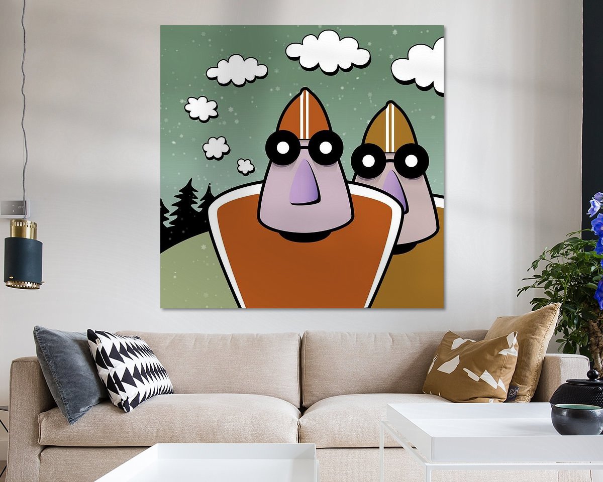 Example of the artwork in a room