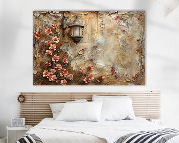 Stilleven met Bloemen en Lamp