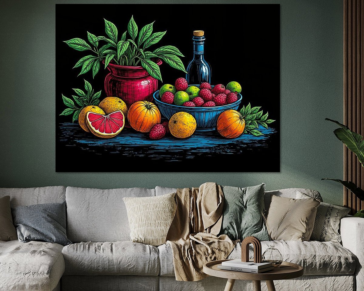 Example of the artwork in a room