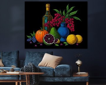 Een rijk gekleurd stilleven met diverse kleuren van The Photo Artist