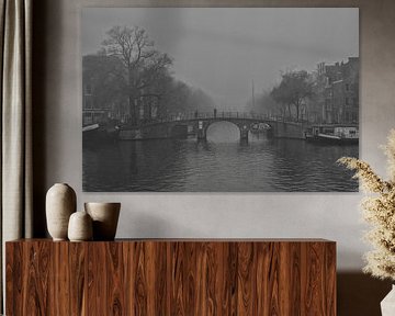Nebliges Amsterdam von Peter Bartelings