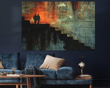 Shadows and light play on Old Staircase by Art & Soul Creations