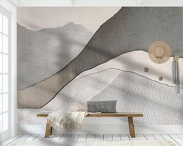 Layered Mountains in Neutral Harmony