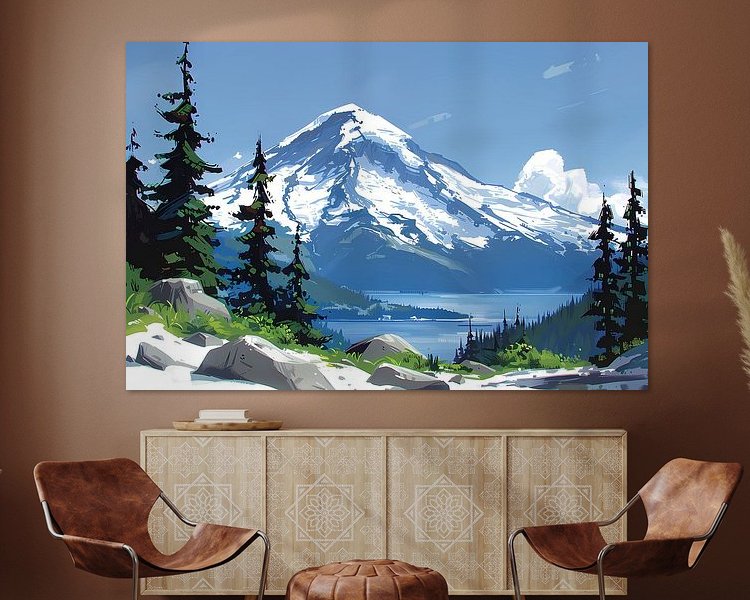 Example of the artwork in a room