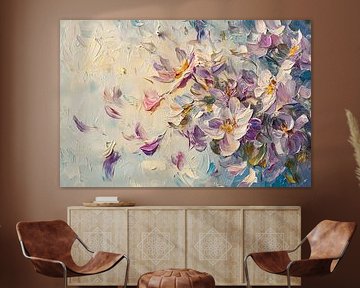 Flowers in impressionistic colours