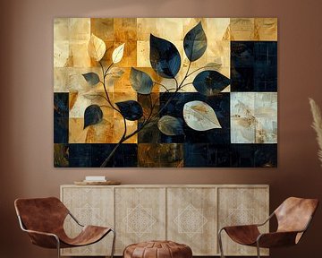 Modern Herfst Schilderij | Autumn Fusion van Kunst Kriebels