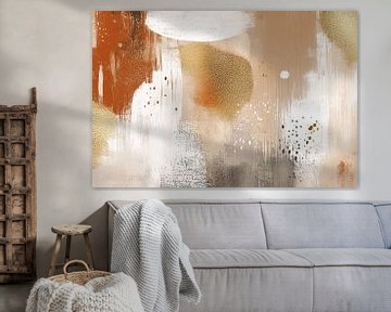 Abstracte warme kleuren en texturen van Imperial Art House