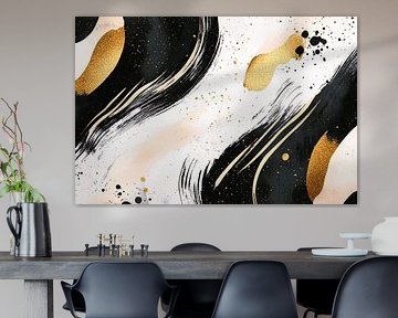 Abstract design with gold details by Imperial Art House