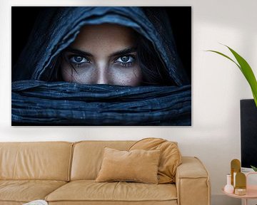 Mysterious Woman in Textile Envelope