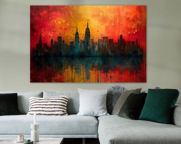 Minimalistisch stadsgezicht van Art & Soul Creations