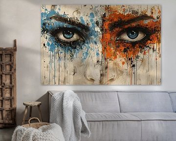 Two Eyes surrounded by Colour and Emotion by Art & Soul Creations