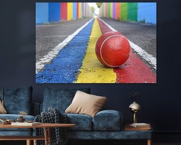 Rode Bal Straat van Art & Soul Creations