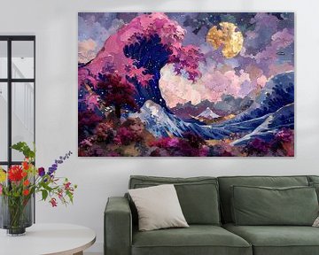 De Grote Golf van Kanagawa: Hokusais Meesterwerk van Art & Soul Creations