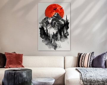 Abstract line composition