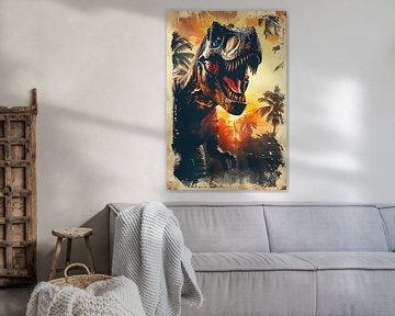 Prehistoric giant in jungle by Art & Soul Creations
