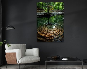Natuurlijke Spiegeling in het Bos