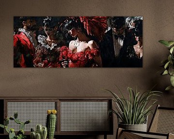 Moulin Rouge | Elegance in the Red Night by Eye catching paintings