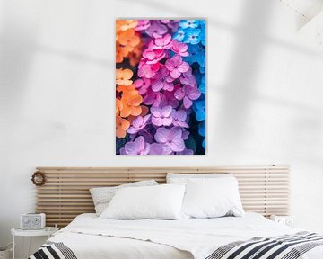 Kleurrijk Bloemenzee in Modern Jasje van Art & Soul Creations