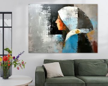 Vrouwenportret | Mystery in Color van De Mooiste Kunst