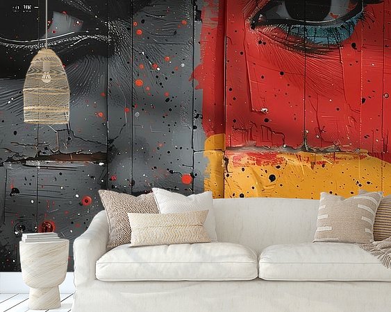 Example of the artwork in a room