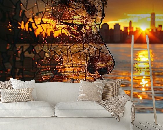 Example of the artwork in a room