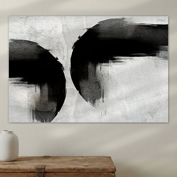 Modern Scandinavian Brushstroke Abstraction