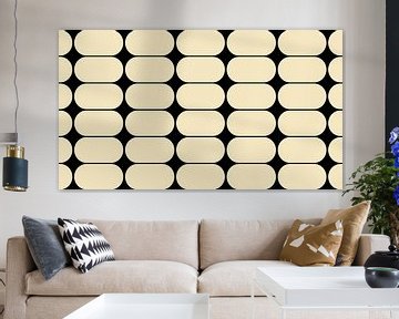 Scandinavian retro shapes Abstraction by Mad Dog Art