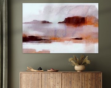 Norwegian dream landscape in autumn colours by Mad Dog Art