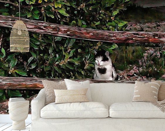 Example of the artwork in a room