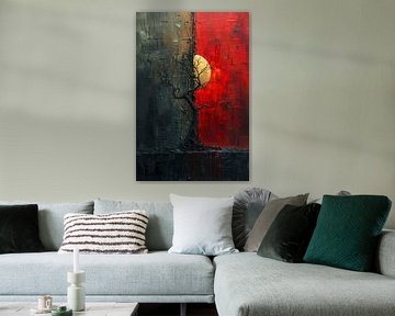 Abstract Boom tussen Dag en Nacht van Art & Soul Creations
