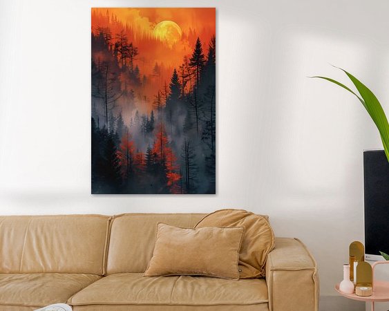 Example of the artwork in a room