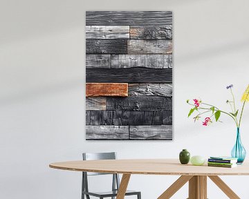 Verbrand Houten Wandpaneel van Art & Soul Creations
