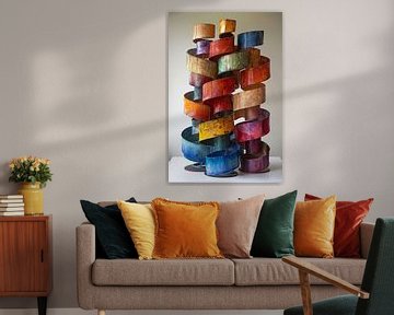 Abstract Kleurrijk Sculpturen van Metaal van Art & Soul Creations