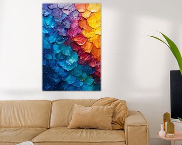 Abstract  met levendige kleuren van Art & Soul Creations