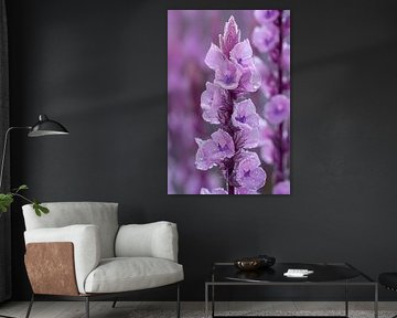 HyperRealistisch bloem met dauwdruppels