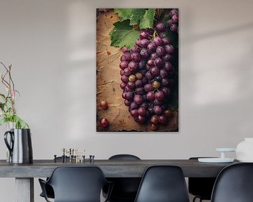 Klassiek stilleven van druiven door Rembrandt van Art & Soul Creations
