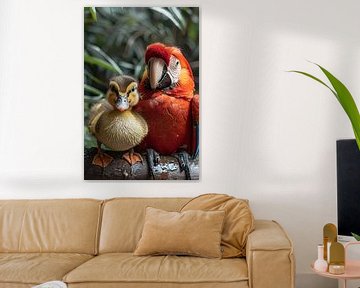 Duckling and Macaw: An Unexpected Friendship by Art & Soul Creations