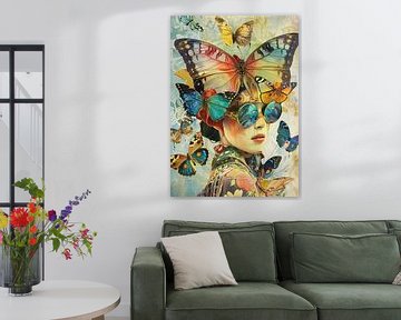 Vlinders | Fluttering Vision van Abstract Schilderij