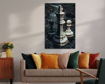 Schaakstukken in een Boslandschap van Art & Soul Creations