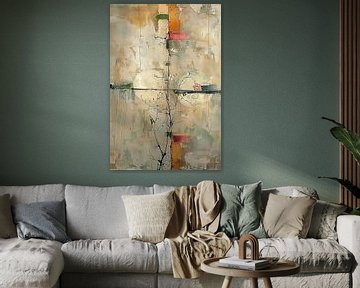 Abstract Nature Painting | Coloured Silence by Art Whims