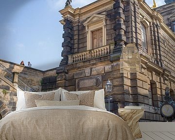 Dresden - Treppe zur Brühlschen Terrasse