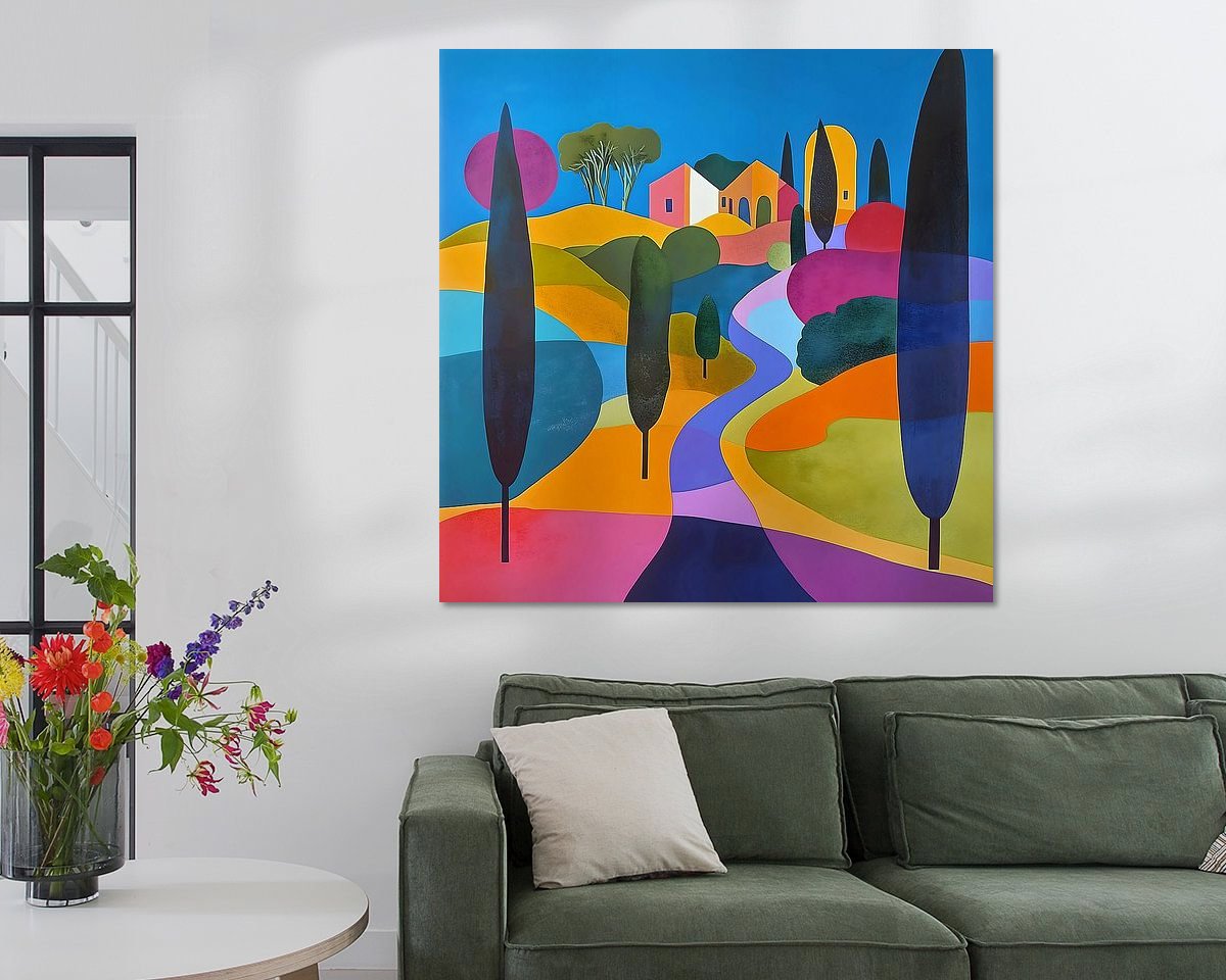 Example of the artwork in a room