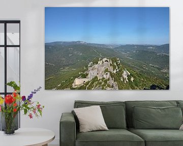 Majestic panorama from Peyrepertuse castle by Frank Photos
