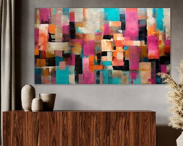 Colorful Abstraction van Harry Hadders