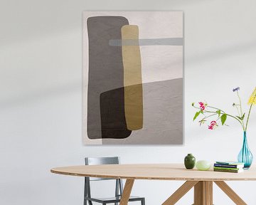 Organische abstracte kunst - aardse tinten