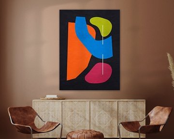 Organische abstracte kunst - kleurentonen
