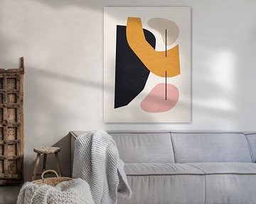 Organische abstracte kunst - kleurentonen