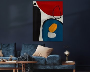 Organische abstracte kunst - kleurentonen
