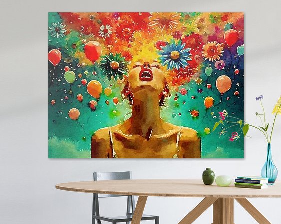 Example of the artwork in a room