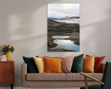 Berglandschap rond de Isfjord op Spitsbergen van Anouschka Hendriks